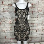 Lovers + Friends Dress Sz M NEW Black Lace Overlay Sleeveless Cocktail Party NWT Photo 3