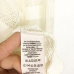 Free People We The  Oversized Faux Wrap Sweater Small Cream Striped V-Neck Soft Photo 4