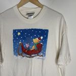 Disney Vintage  Classic Winnie The Pooh Shirt Short Sleeve Christmas USA Made Photo 1