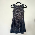 City Studios City Studio Juniors Navy Blue Tan Eyelet Party Dress Photo 10