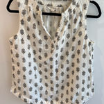 Lucky Brand Cotton Gauze Paisley Print Tank Top Small Photo 0