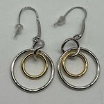 NEW Real Simple RS silver & gold drop dangle circle fashion earrings sty… Photo 4