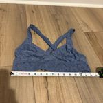 Aerie Softest Lace Criss Cross Racerback Bralette blue size medium Photo 2