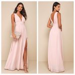 Lulus Heavenly Hues Blush Maxi Dress Photo 1