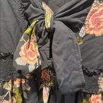 Nwt Romantic Gypsy Floral Black maternity top with Pink Roses. Size Large Photo 3