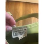 Vintage LL Bean Boat & Tote Bag USA Made Green Pink Long Straps Photo 2