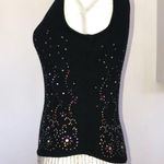 🆕🌟Jeweled & Beaded Cashmere Tank Top Size 4 Photo 4