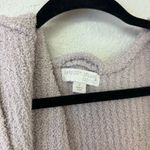 Barefoot Dreams  CozyChic Ribbed Hooded Robe Gray Size 2 Photo 4