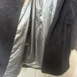 UGG  Alesandra Faux Fur Wrap Coat Black Pockets Tie Waist Long Trench L / XL NWT Photo 7