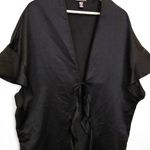 Victoria's Secret Victoria Secrets Robe Womens OS Black Lingerie Silky Cover up Photo 1