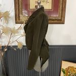 Calvin Klein Y2K Choice Asymmetrical Olive Victorian Ruffle Tail Jacket - L ππ Photo 4