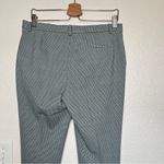 Theory  green blue micro plaid treeca windham wool dress pants trousers size 6 Photo 2