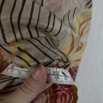 Chico's NWT  Silk Kimono Cardigan Orange Floral Open Front Ribbon Front Trim Sz L Photo 5