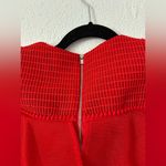 Maje Rosalie Red Ruffle Dress sz small Photo 13