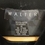 Walter Medium Black Short Sleeve Maxi Dress Velvet Mock Neck Romantic Goth Sexy Photo 7