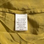 Milly Mustard Yellow Silk Ruffle Sleeve Relaxed Peasant Cottage Blouse Top 10 Photo 3