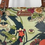 Sakroots Floral Flower Power Peace Small Satchel Tote Coated Canvas Bag green Photo 6