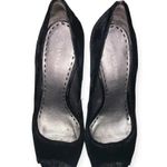 Gianni Bini  velvet peep toe heels Photo 3