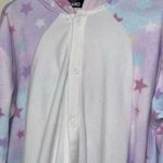 Sazac Island Norwhal one size adult Colorful Unicorn Onesie Pajamas White Photo 7