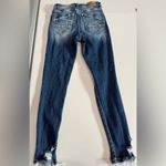 BKE  Distressed Skinny Jeans in Dark Blue Photo 2