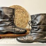 Trippen Metallic Leather Mid Rise Ankle Boots Size 36/6 Photo 3