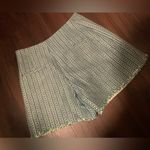 Pearl by Lela rose tweed woven button front high waisted shorts party fall $350 Green Size 4 Photo 8