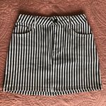 Black And White Striped Skirt Photo 1