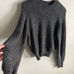 Andrew Marc MARC NEW YORK black and white crew neck pull over sweater classic preppy Photo 2