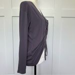 Athleta Crossover Ruched Purple Top Shirt Photo 4