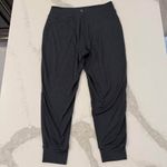 Lole Jersey Knit High Rise Jogger Lounge Pants Women's Medium Gray Cinch Waist Photo 4