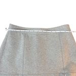 Madewell ‎ Heather Gray Pleated Mini Skirt Flared Hem Sweatshirt material  Size 6 Photo 3