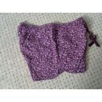 Loft , women's small purple/white floral pull-on short Photo 3