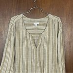 J. Jill Woman’s Plus Size Lightweight Viscose Rayon Blouse Size 3XL Tan Photo 1