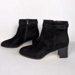 Kate Spade  NY Madelaine Black Suede Ankle Bootie Block Heel Women's 10.5 Photo 4