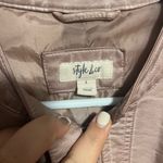 Style & Co . Pink Leather Jacket Photo 1