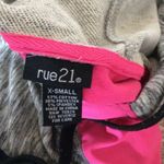 Rue 21 Heather Black Neon Pink Zip Knit Jacket Photo 8