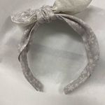 Elegant Gray and white snowflake Bow Headband Photo 2
