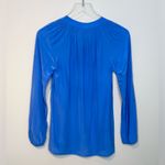 Lilly Pulitzer Elsa Blue Silk Tunic Top Shirt Blouse Size XXS Photo 1