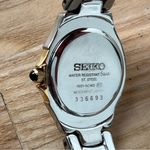 Seiko  Vintage Luxury Ladies Diamond Watch Two-Tone Bracelet White Dial Photo 10