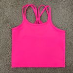 IVL Collective Crop Tank Top Sports Bra Hot Pink 2 Photo 2