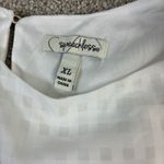 Speechless ‎ White Dress XL Tiered Babydoll Gingham Puff Sleeve Polyester Photo 2