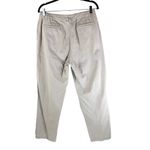 L.L.Bean Womens Khaki Pants High Rise Cotton Beige 12 Tall Photo 1