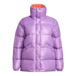 Peak Performance Clara Puffer Coat high collar pockets Size XS Purple Photo 10