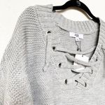 Jack by BB Dakota  Hey Ms Carter Lace-Front Sweater Size Large Photo 3