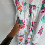 Women's Joules ZOEY V NECK STRAPPY DRESS Aqua Stripe Rose Size US 6 White Photo 5