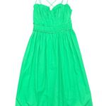 Anthropologie NEW Corset Sleeveless Tiered Midi Dress Kelly Green Medium M NWT Photo 4
