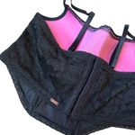 PINK Victorias Secret Bralette Small Lace Black Adjustable Cami Corset Brami Photo 5