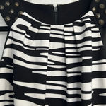 Robbie Bee Black and White Knee Length Dress - Size 4P Photo 2