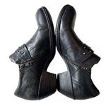 Born Shoes Born Leather Booties 8.5 Boots Shoe Shootie Black Leather D48103 Photo 3