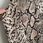 Hayden LA Brown Snakeskin Babydoll Top Camisole Adjustable Strap Date Night Y2K Photo 2